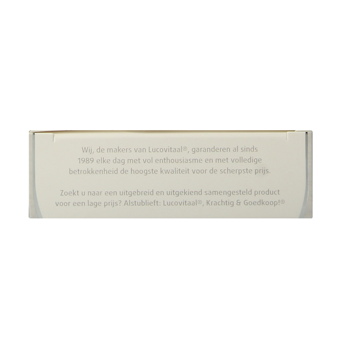 Lucovitaal Ideaal Gewicht appelazijn capsules in a bottle, herbal supplement for weight management and digestion support.