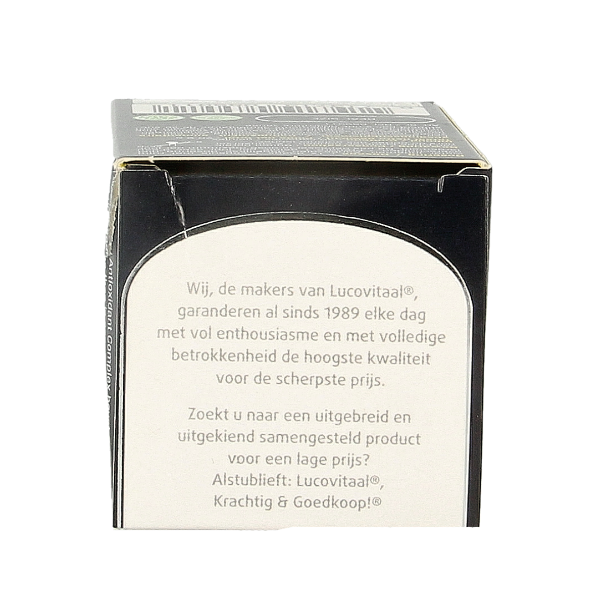 Lucovitaal antioxidant complex multivitamin capsules in a bottle, designed to support overall health and wellness.