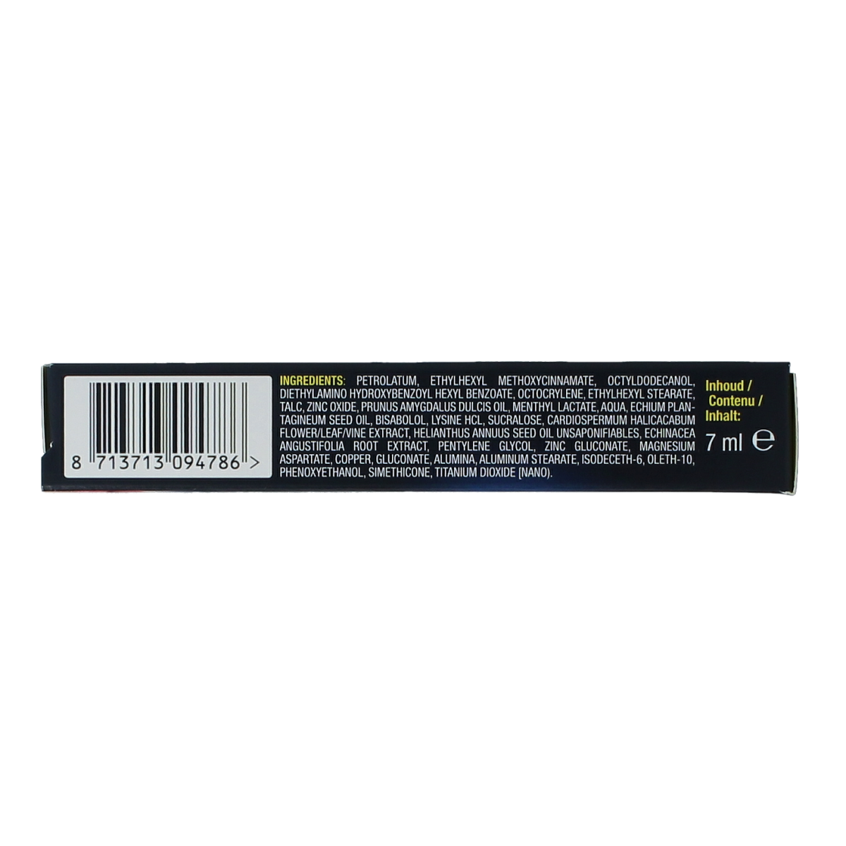 Lucovitaal Lipblaasjes rescue crème in a 7 ml tube, lip care product for cold sores and lip comfort.