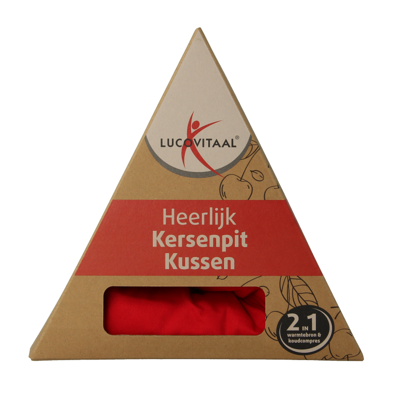 Long, rectangular cherry pit pillow by Lucovitaal, designed for comfort and relaxation.