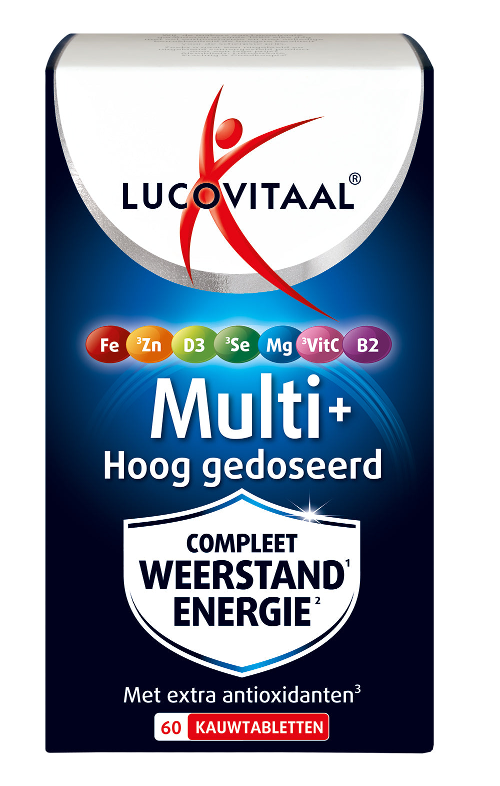 Lucovitaal Multi+ weerstand hoog gedoseerd 60.00 Kauwtabletten