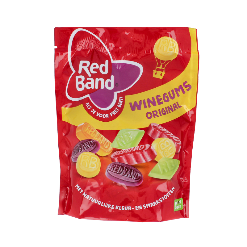 Red Band Winegummix in 245g bag featuring colorful winegum candies displayed in the image.