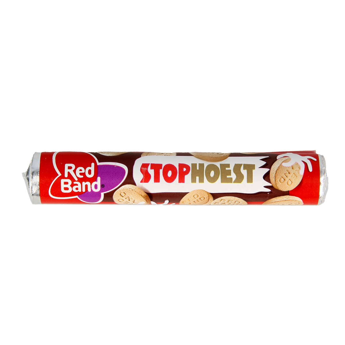 Red Band Red Band Stophoest 1.00 Rol, colorful candy snack from the Snoepgoed collection with bright red packaging.