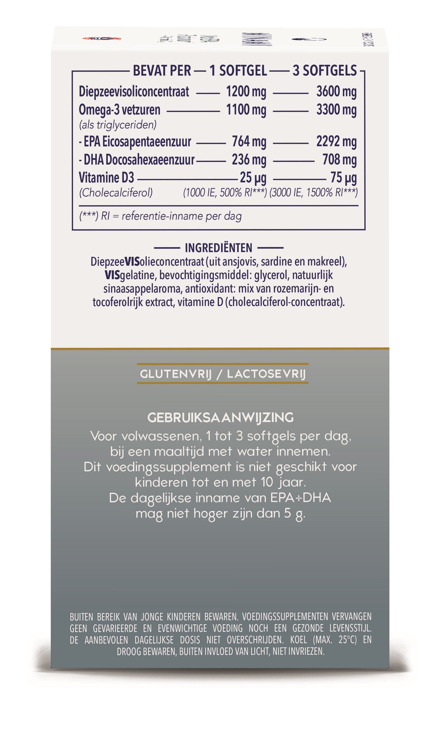 Minami MorEPA Platinum with vitamin D3 softgels, omega-3 fatty acids supplement in a clear bottle with softgel capsules inside.