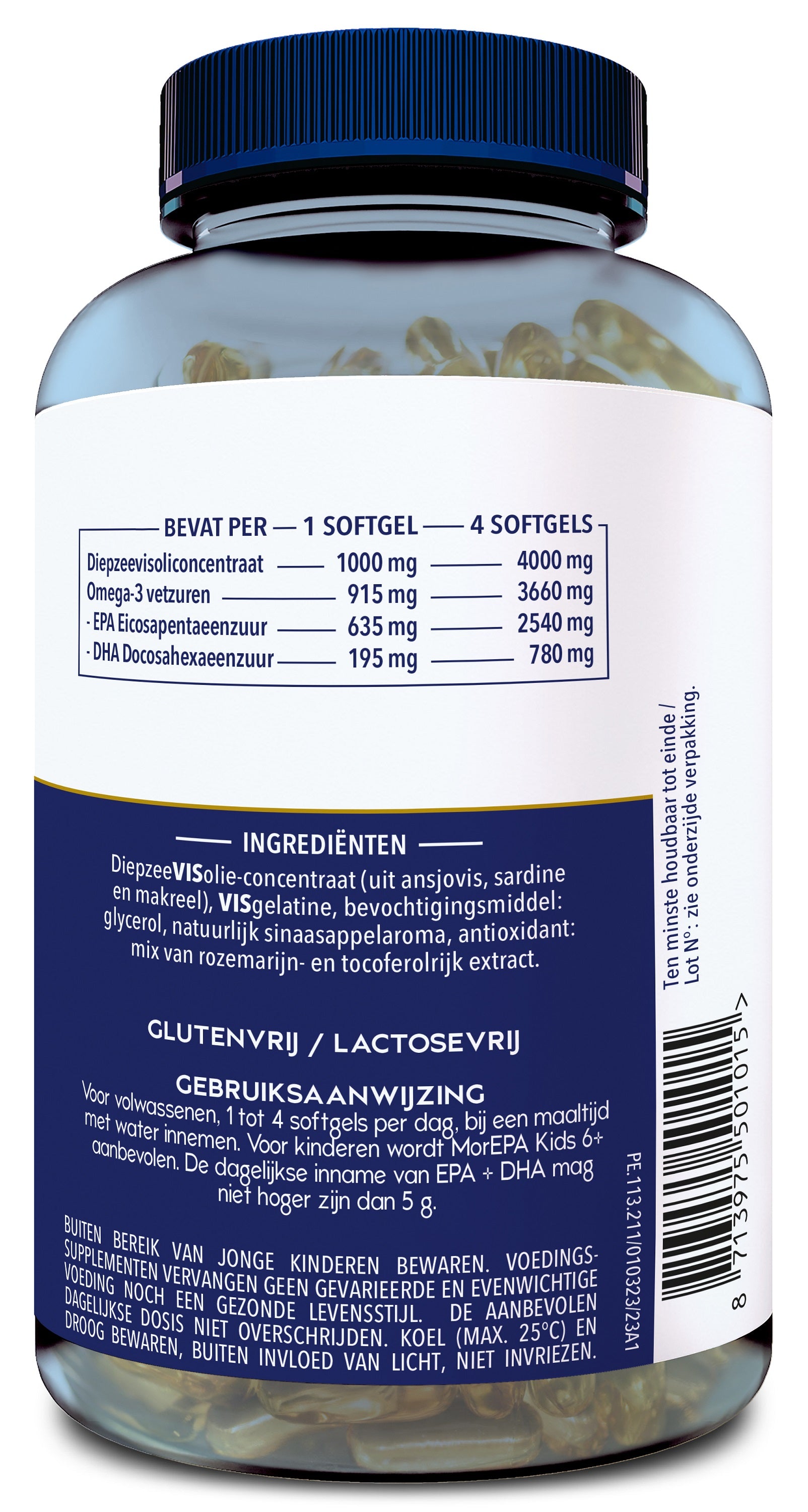 Minami MorEPA Plus Vetzuren softgels in blister pack, dietary supplement for heart and brain health.
