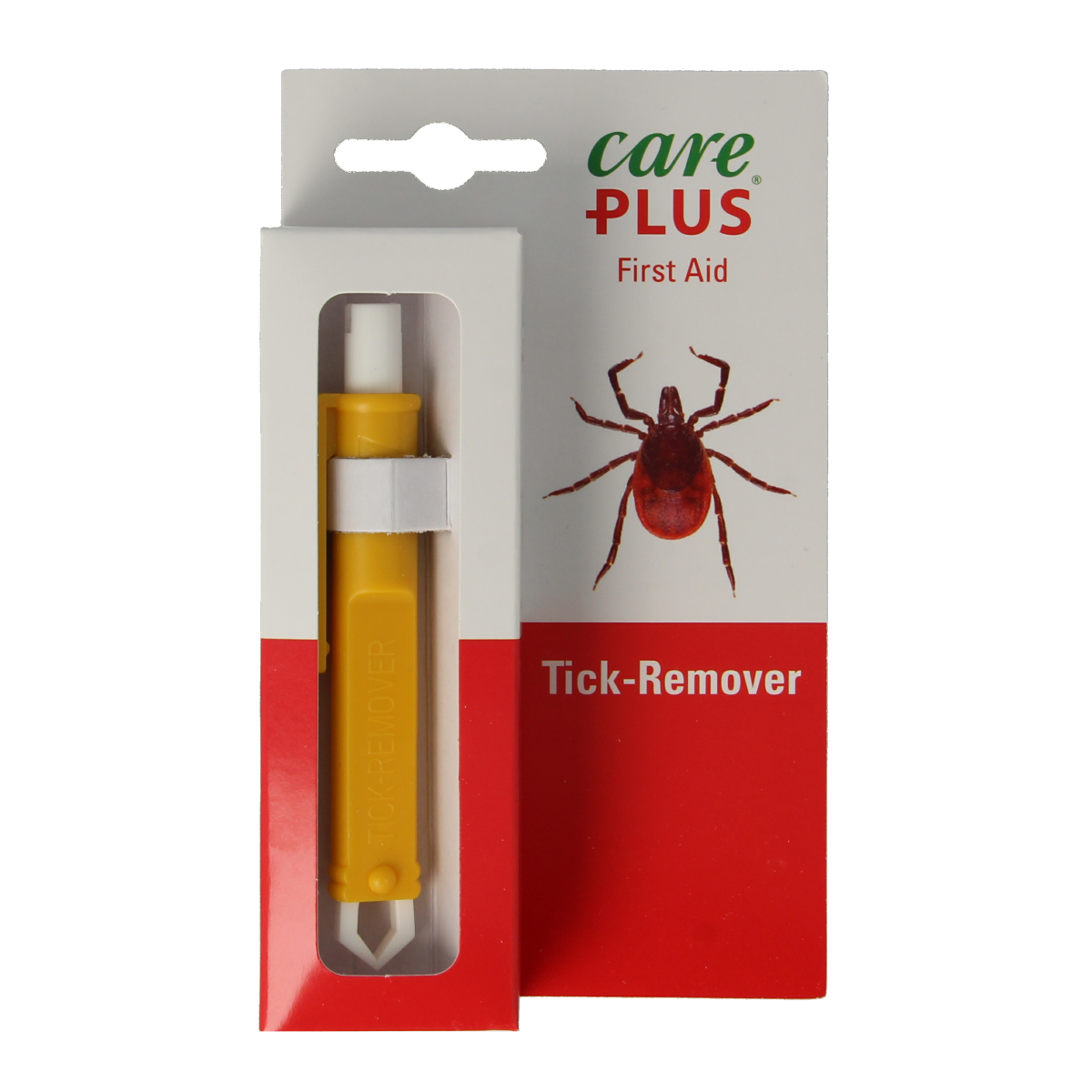 Care Plus Tick Out remover tool for tick removal, shown in the image, designed for safe and effective removal of ticks and insect bites.