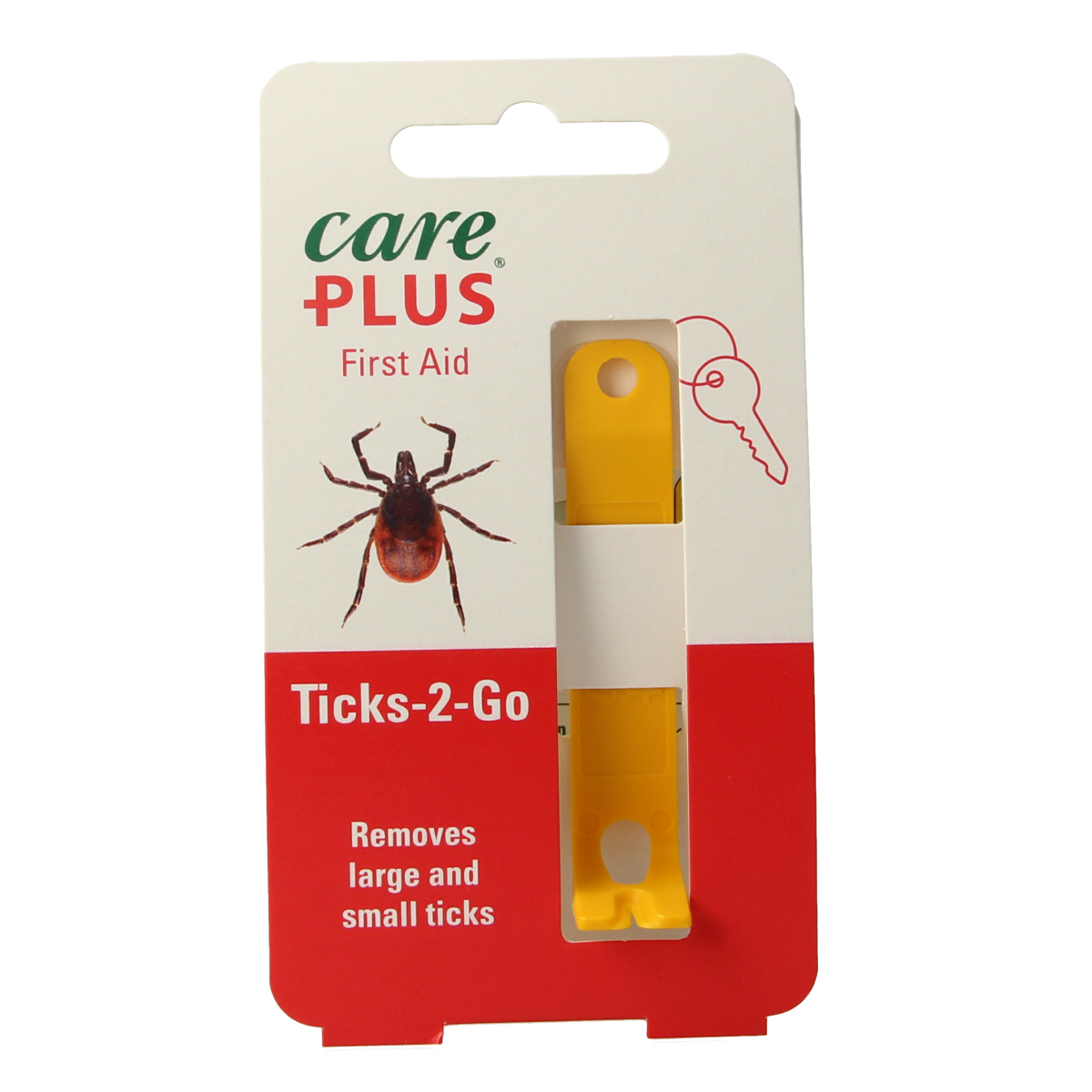 Care Plus Tick Out ticks 2-go pack, effective insect repellent for ticks and bites, with natural ingredients.