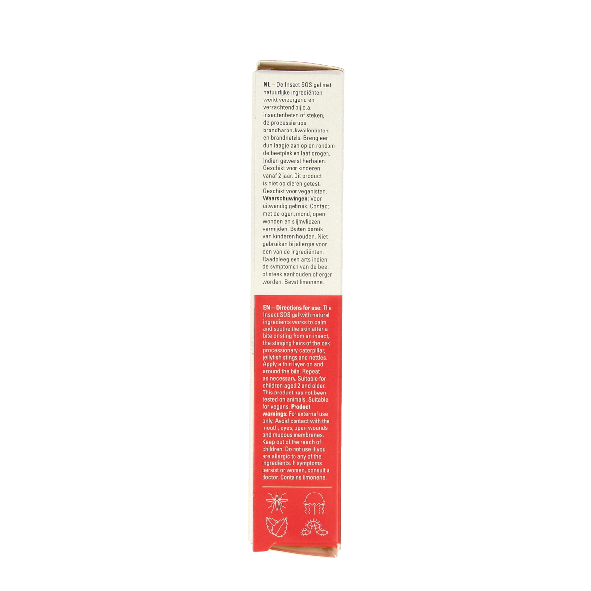 Care Plus Insect SOS gel 20ml for insect bites and stings, clear gel in a small tube, effective relief for skin irritation.