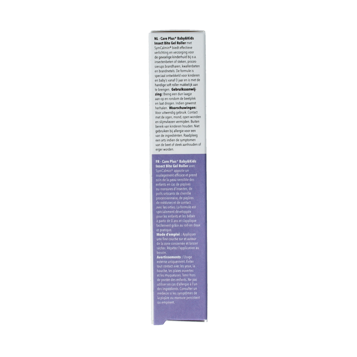 Care Plus Baby & Kids insect bite gel in 15ml tube, showing the gel applicator and packaging for soothing insect bites.