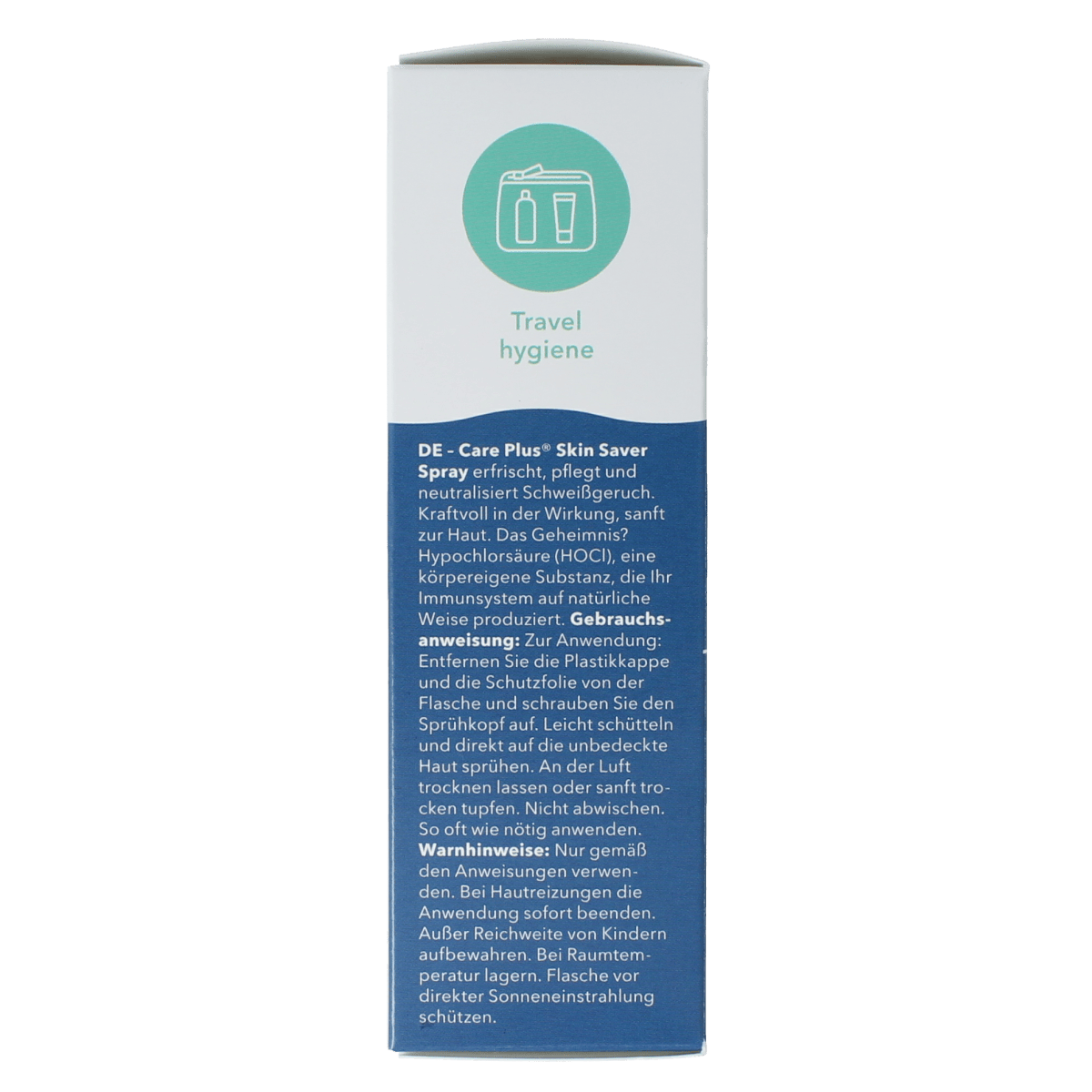 Care Plus Skin Saver spray in 100ml bottle, a body care product for skin nourishment and protection.
