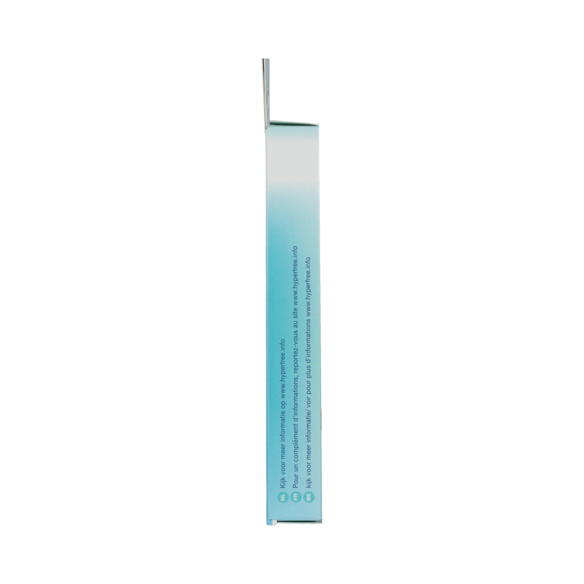 Hyperfree Tegen hyperventilatie instrument in packaging, designed for respiratory therapy and medical use.