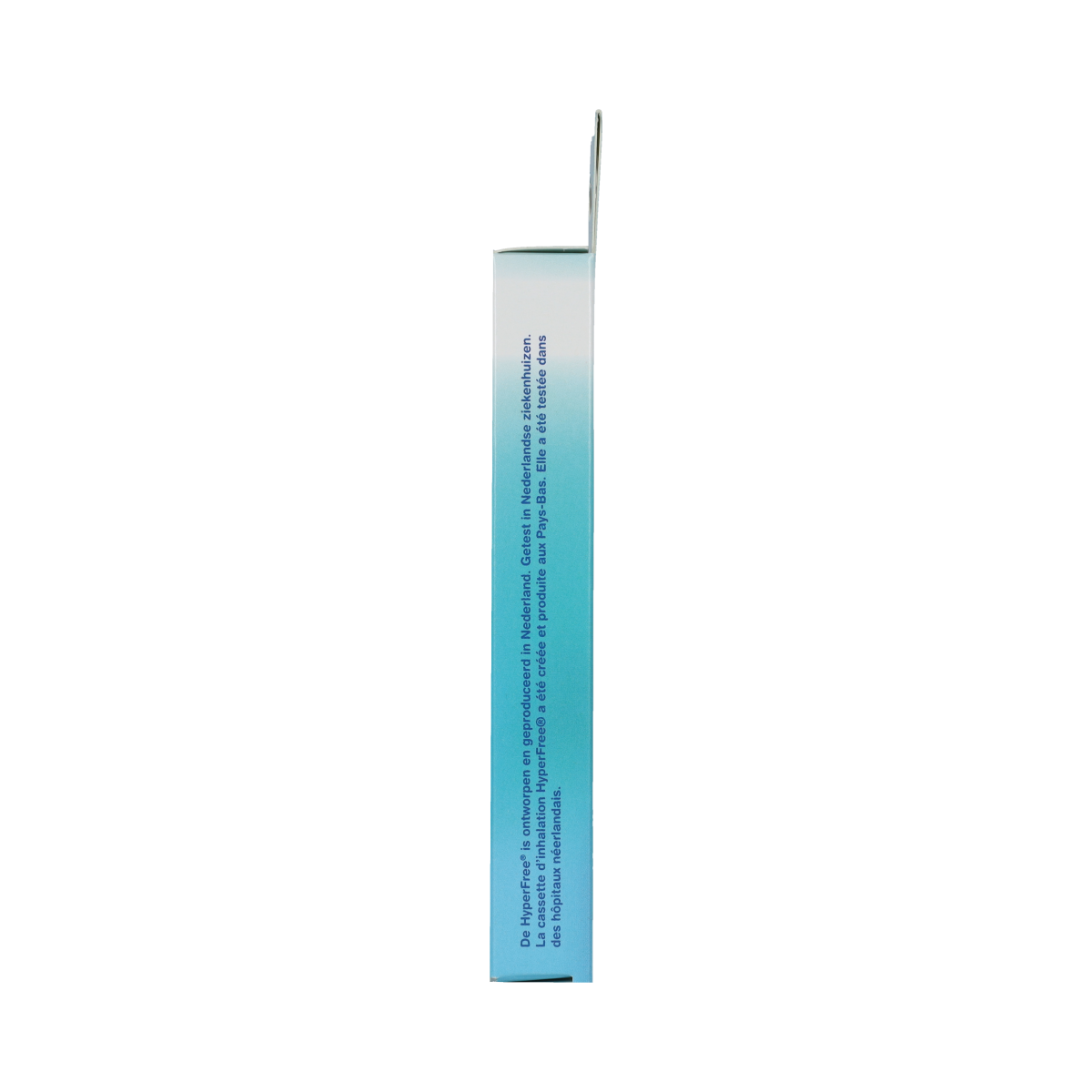 Hyperfree Tegen hyperventilatie instrument with 1 piece, used for respiratory therapy, shown in image with branding and label.