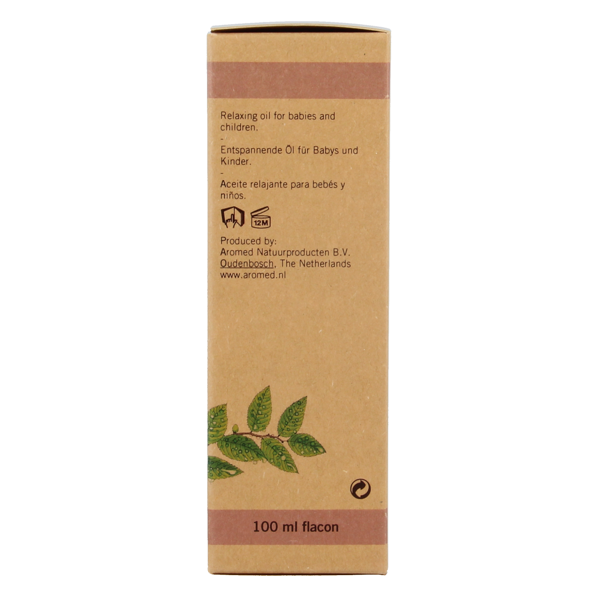Aromed bio baby massage oil, 100ml bottle with gentle, nourishing formula for baby and toddler skincare.