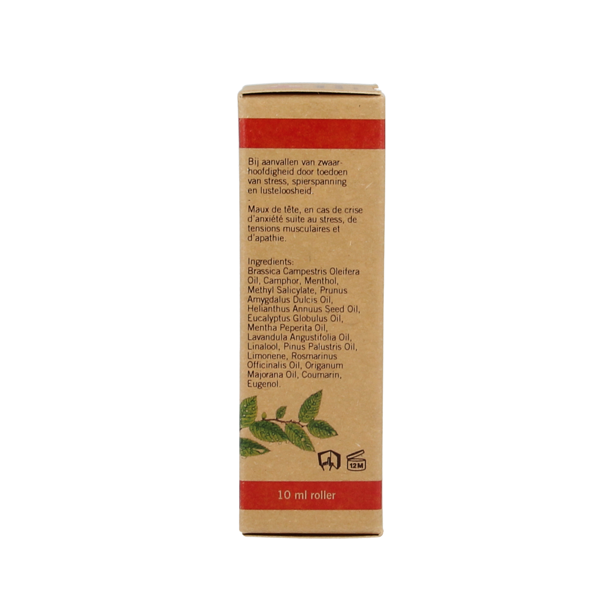 Aromed Megrana hoofdroller 10ml for body care, featuring a compact rollerball applicator and Aromed branding.