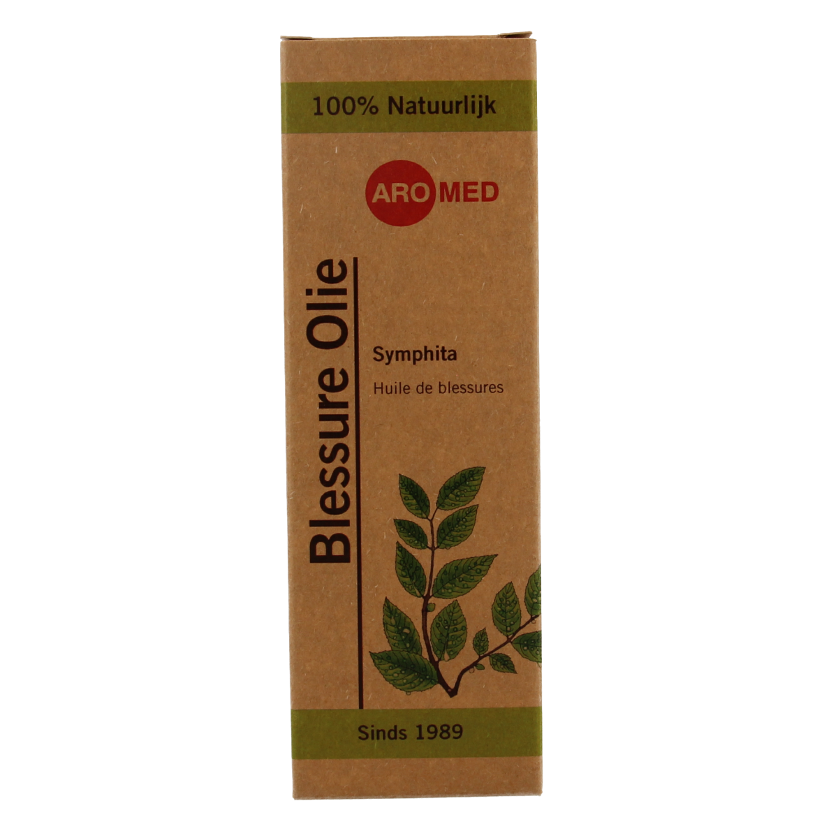 Aromed Symphita blessure olie bottle for muscle and joint care, 30ml, natural healing oil for muscle and joint relief.