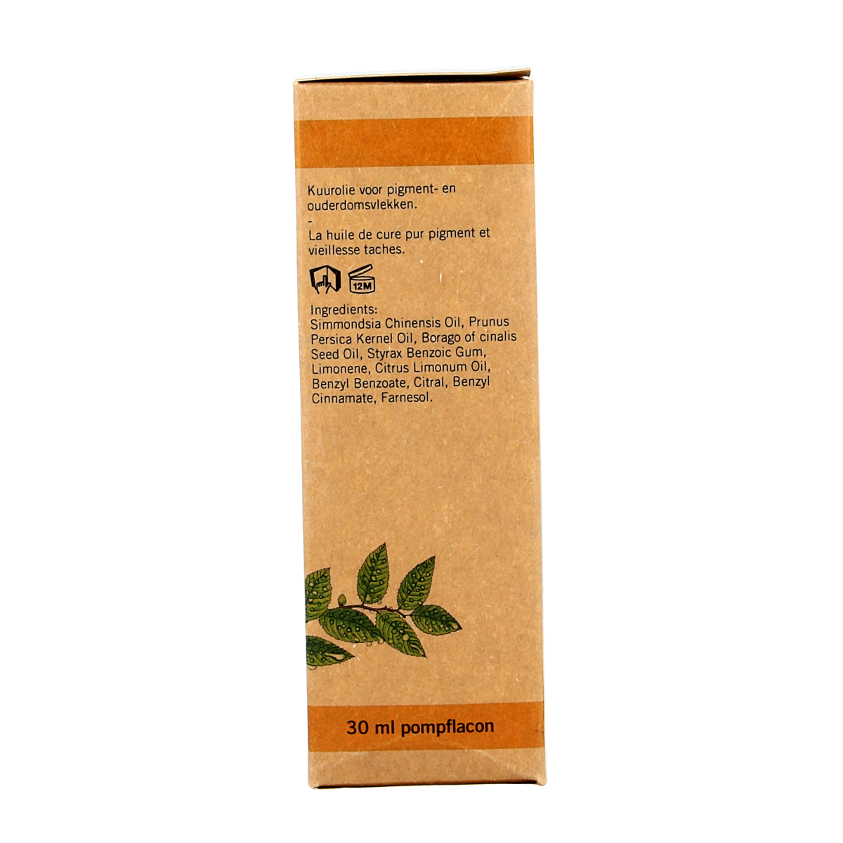 Aromed Cellena anti-pigment body oil bottle, 30ml, in a sleek packaging with a white and purple label, for skin pigmentation care.