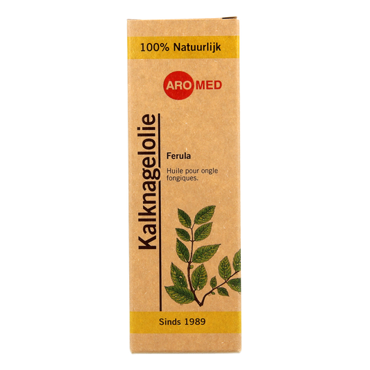 Aromed Ferula kalknagel olie for foot care, 30ml bottle with natural ingredients for nail health and foot treatment.