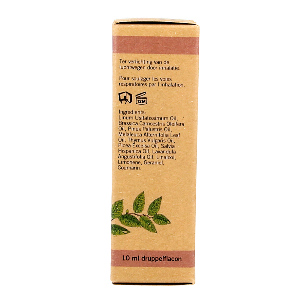 Aromed bio baby inhalation oil in 10ml bottle, featuring natural ingredients, displayed with a label and dropper cap.