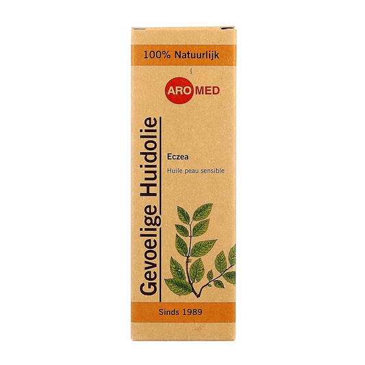 Aromed Eczea gevoelige huidolie 50ml bottle for sensitive skin, natural body care product with soothing ingredients.