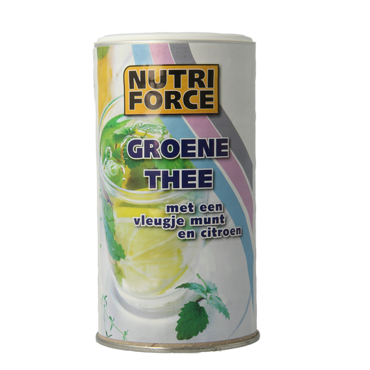 Naproz instant groene thee in 190g package, fresh green tea leaves for brewing, natural and aromatic.