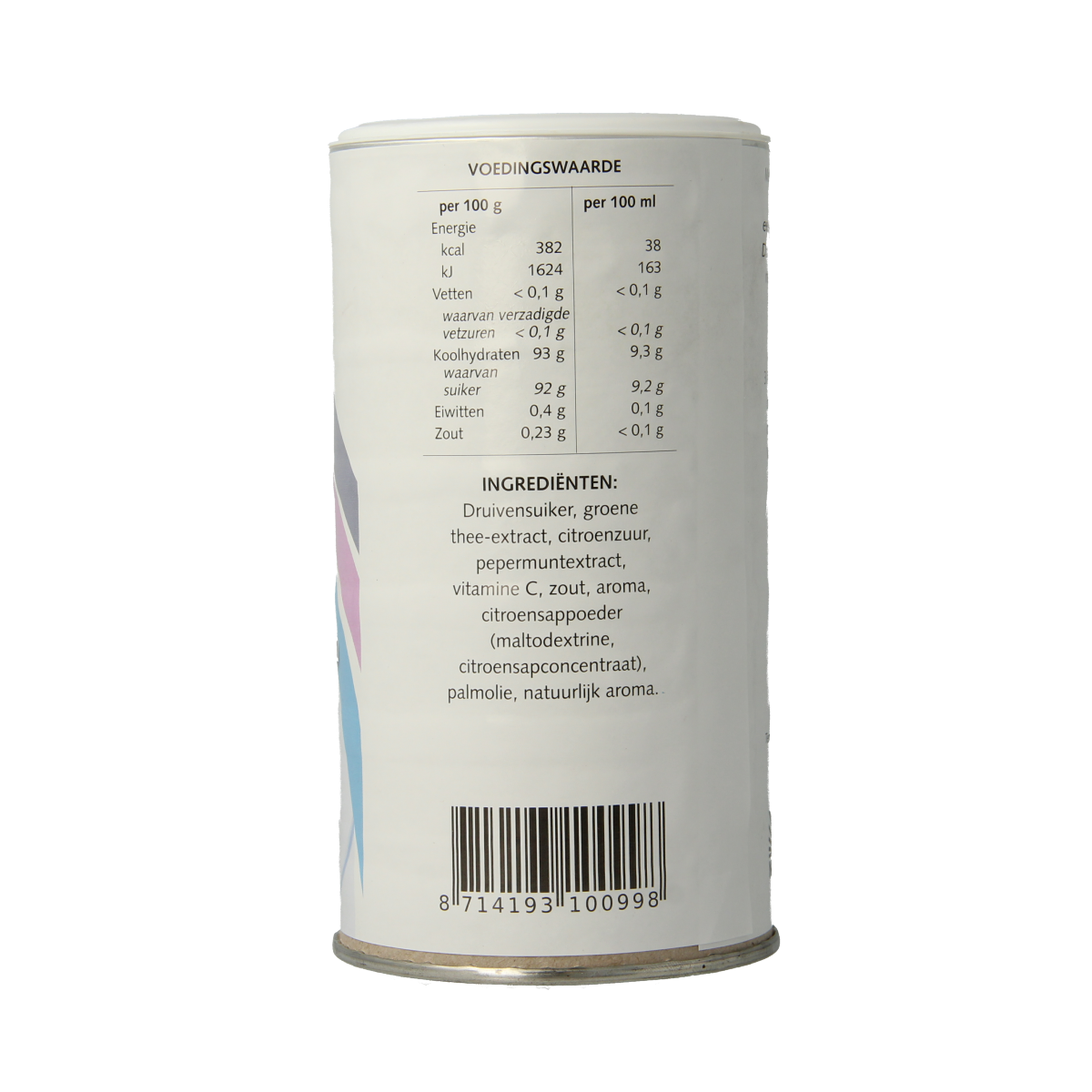 Naproz instant groene thee in 190g package, featuring fresh green tea leaves in a clear bag for brewing and drinking.