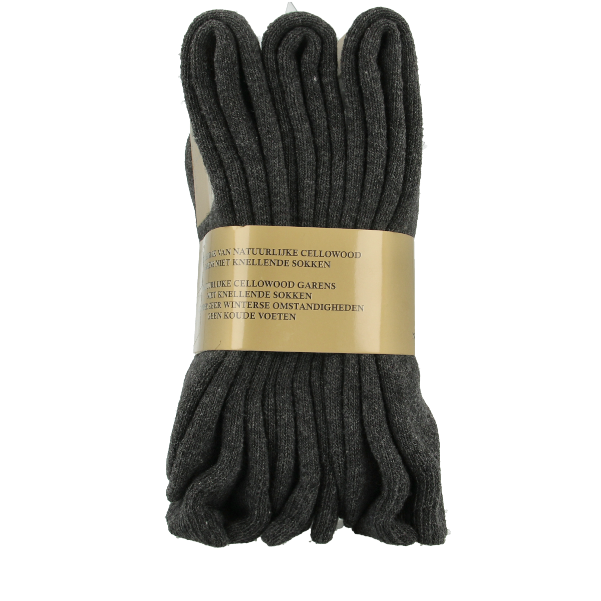 Gray Naproz thermal socks for men, size 39-42, set of 3 pairs, warm and comfortable for cold weather.