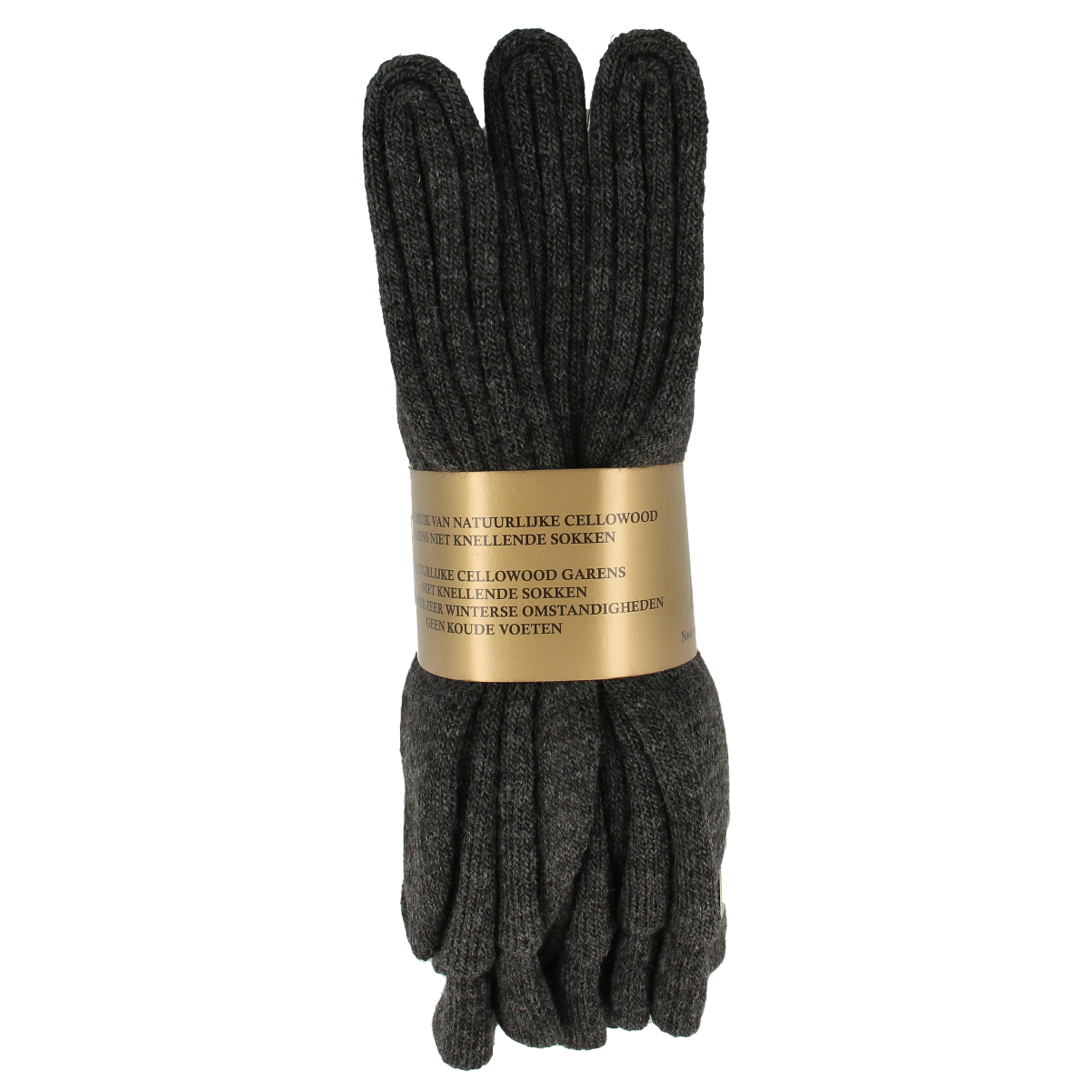 Gray Naproz thermo socks in size 43-46, pair of three, providing warmth and comfort for cold weather.