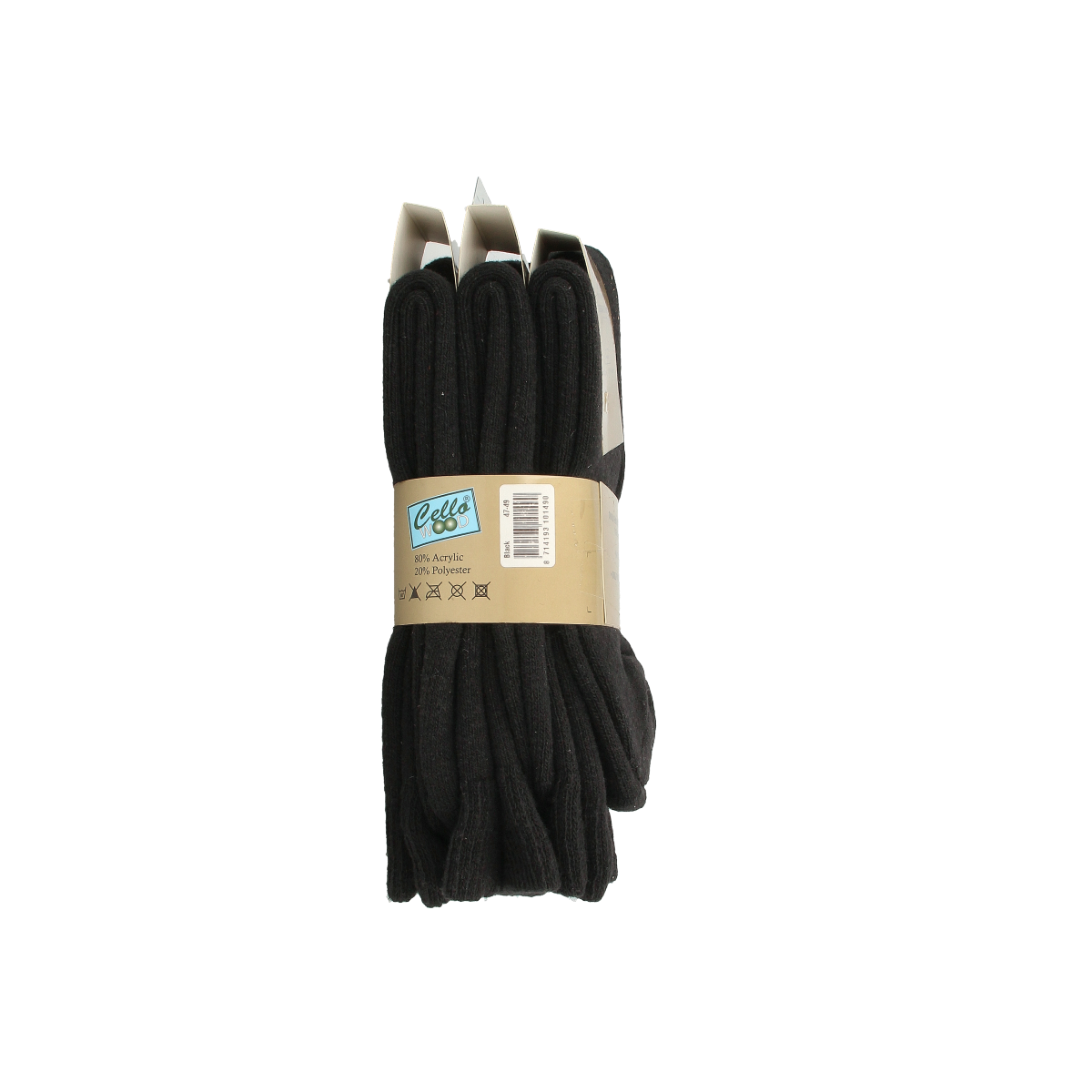 Naproz thermo sokken in zwart, maat 47-49, 3 paar, warm, comfortable socks for cold weather.