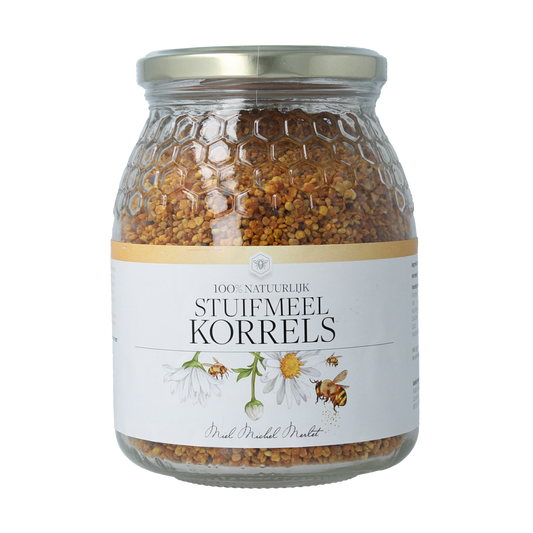 Michel Merlet Stuifmeelkorrels raw superfoods in a 440g package, natural bee pollen granules for health and wellness.