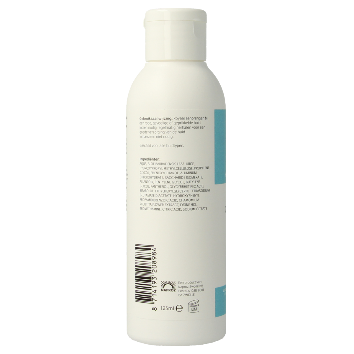 O' Zoleil zonneblaasjes behandelingsgel in 125ml tube, soothing after-sun gel for skin care.