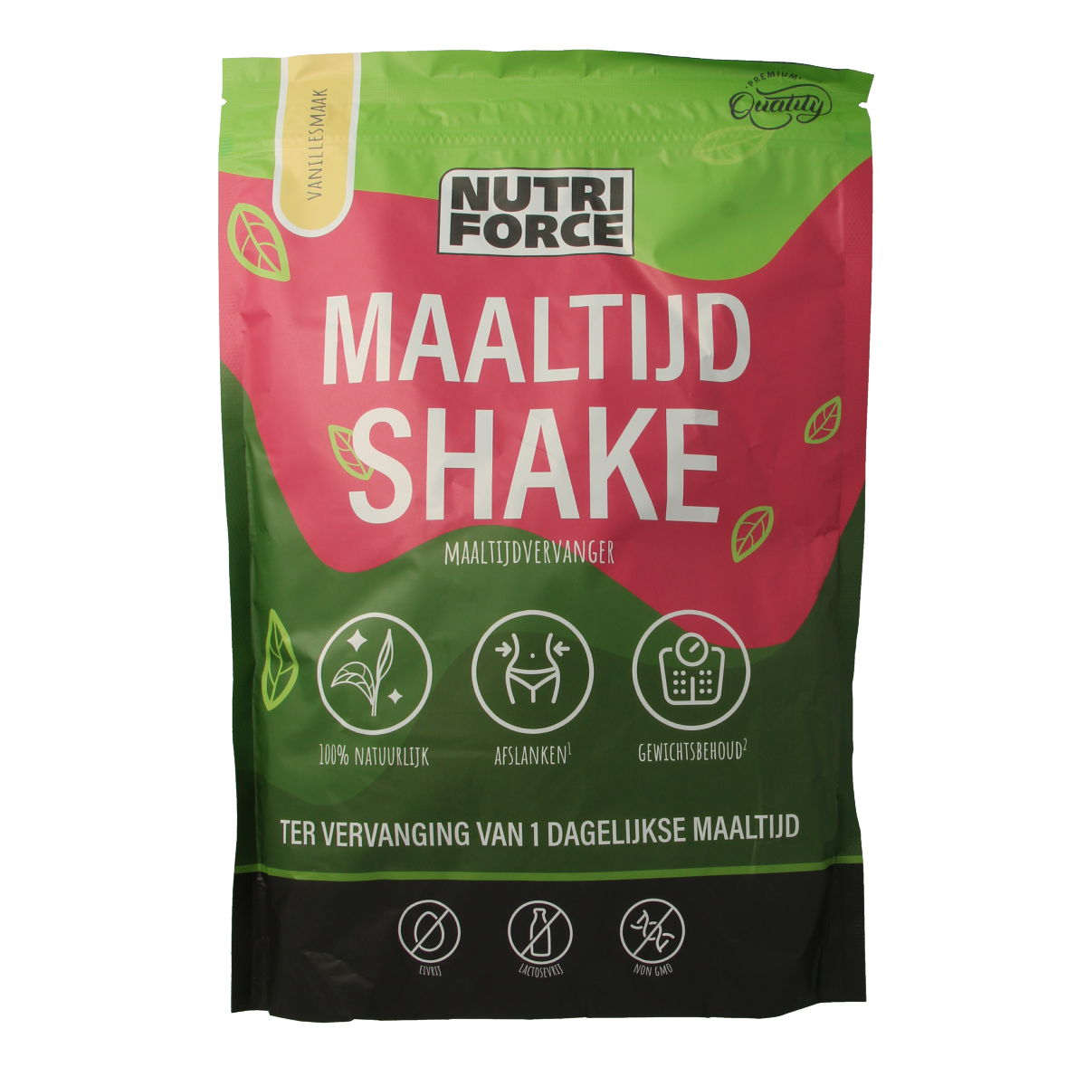 Nutriforce Maaltijdshake 700g in a container, part of the drink and juice product line, showing the product packaging.