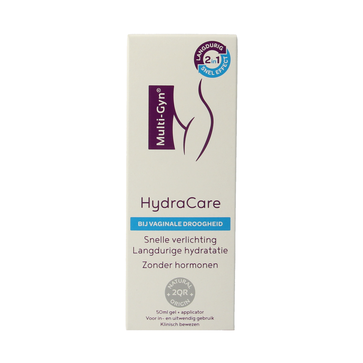 Multi GYN Hydracare feminine hygiene product in 50ml bottle, designed for women's intimate wellness and hydration.