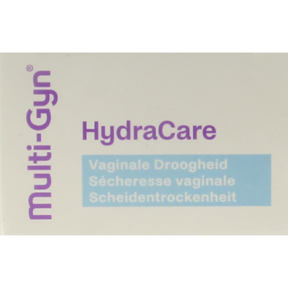 Multi GYN Hydracare dameshygiëne product in a 50ml bottle, designed for feminine hygiene and moisture balance.
