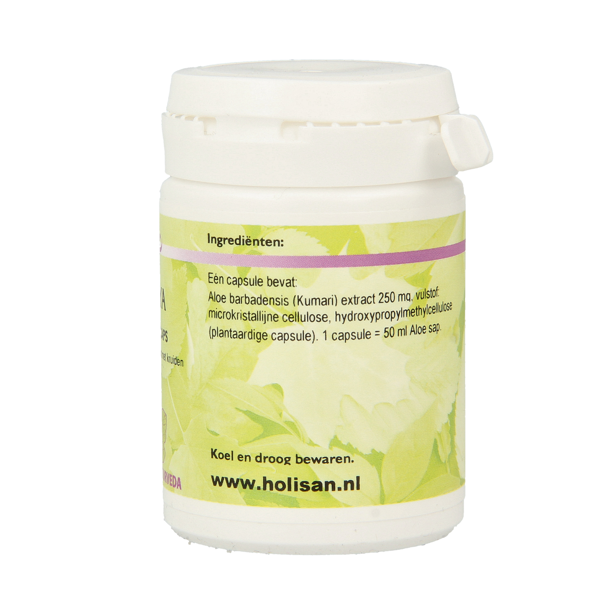 Holisan Kanya capsules, herbal supplement in a bottle, showing 60 capsules for natural health support.