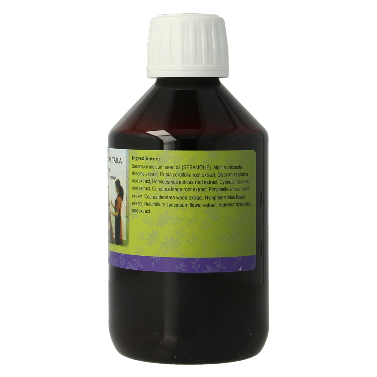 Holisan Basugandar taila 250ml herbal body oil in a clear bottle, used for skincare and traditional body care.