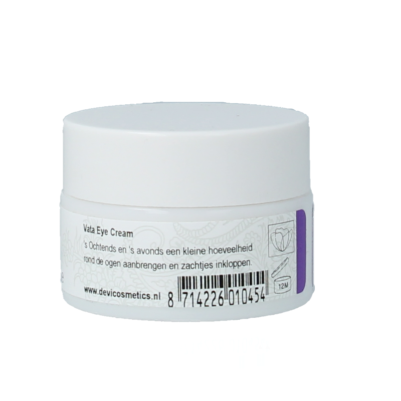 Holisan Vata eye cream in 15ml jar, featuring a sleek packaging design for effective eye care and hydration.