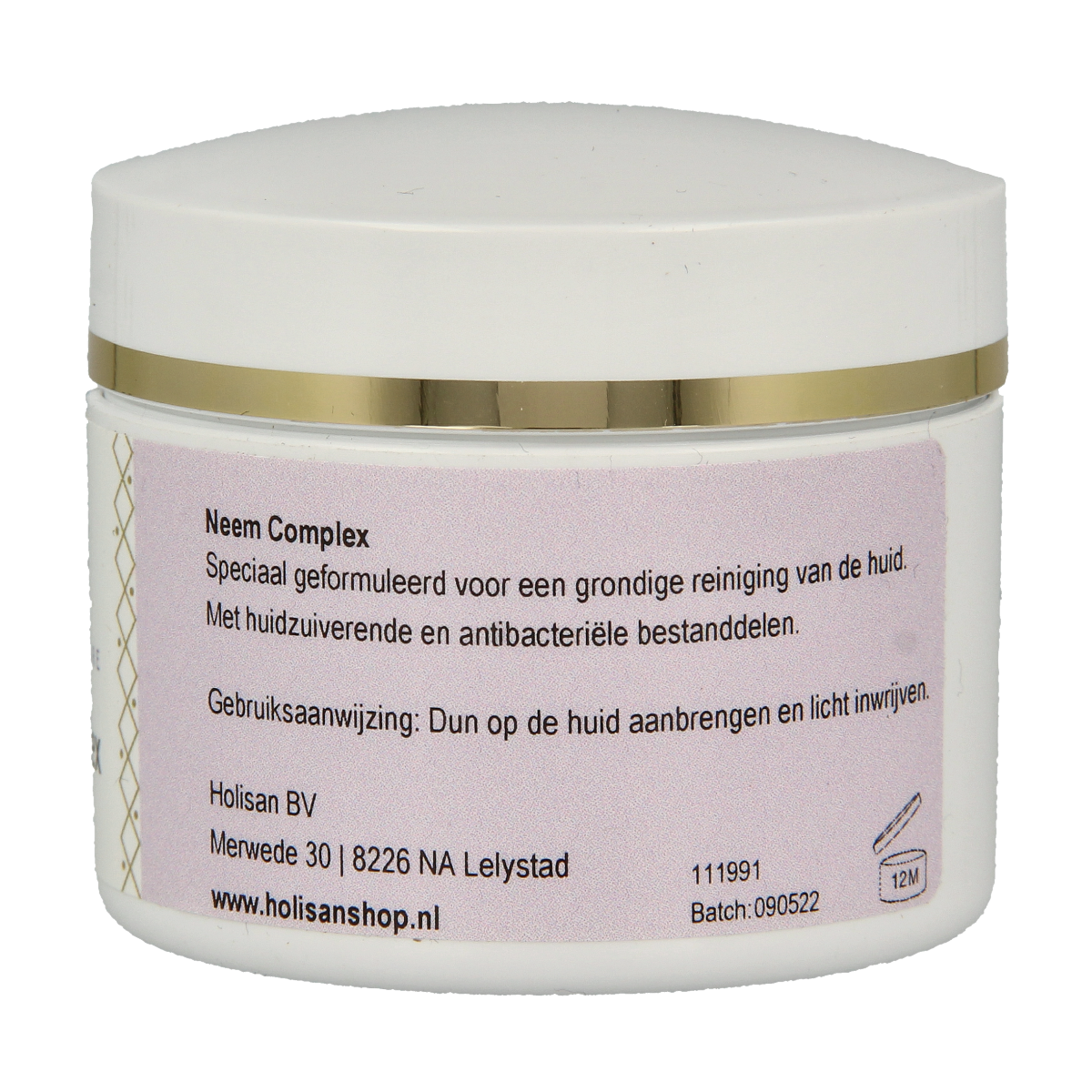 Holisan Neem Complex Devi facial skincare product in a 50ml bottle with a white and green label.