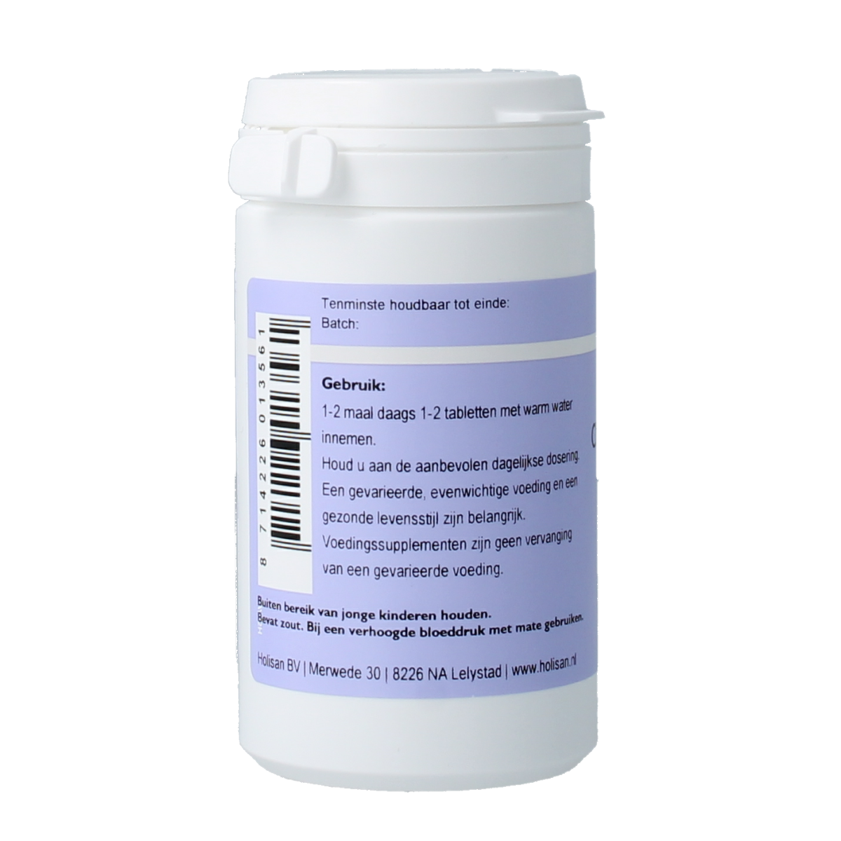 Holisan Chandracin 90 tablets, herbal supplement container with label showing product details and branding.