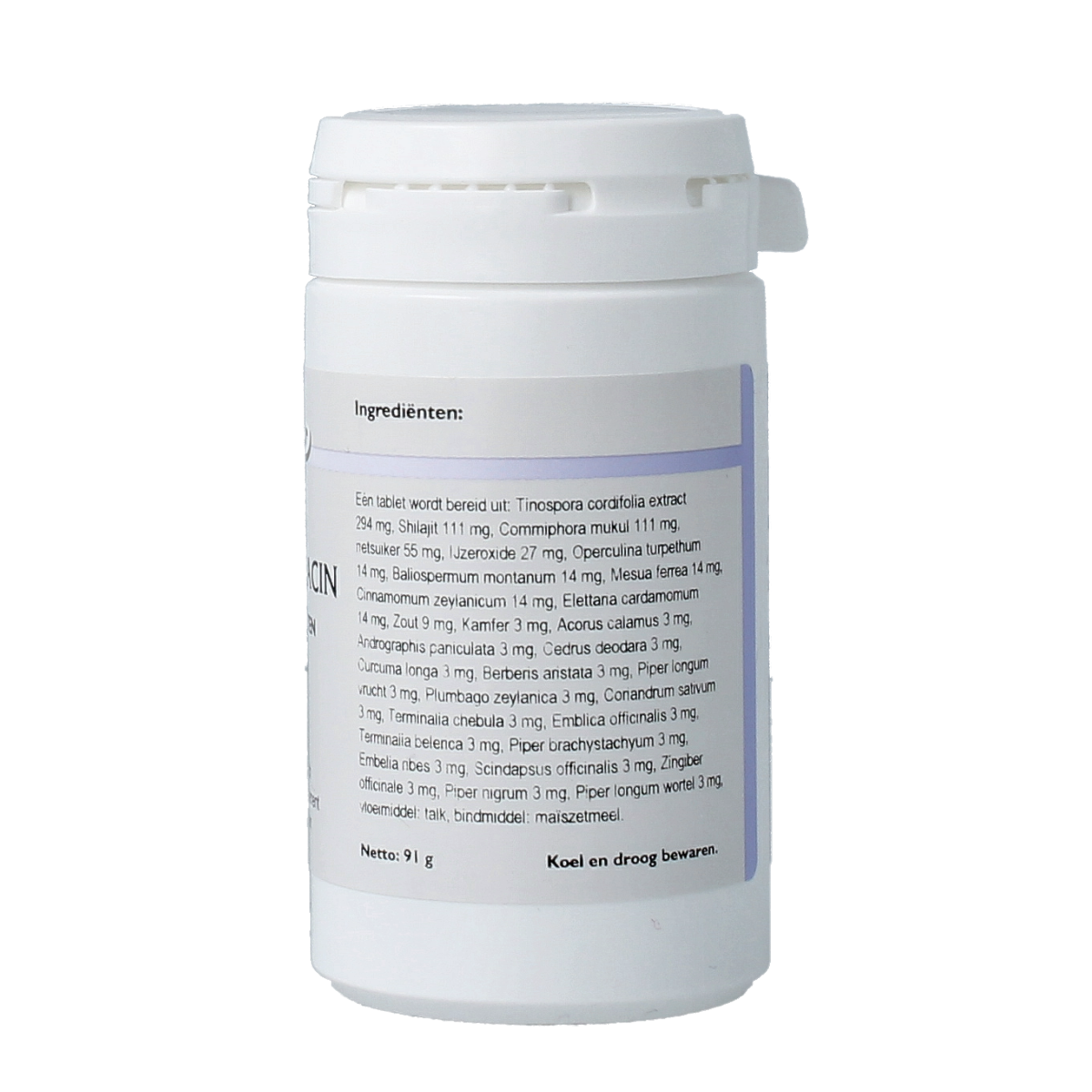 Holisan Chandracin 90.00 herbal supplement tablets in a blister pack, natural herbal preparation by Holisan.