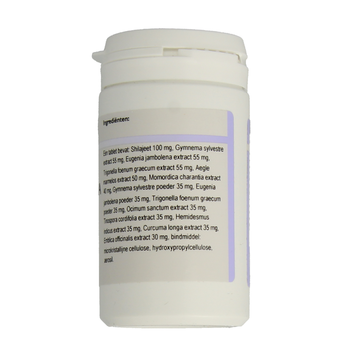 Ayurveda Maha Meha herbal tablets in a bottle, traditional Kruidenpreparaten supplement for wellness and natural health.