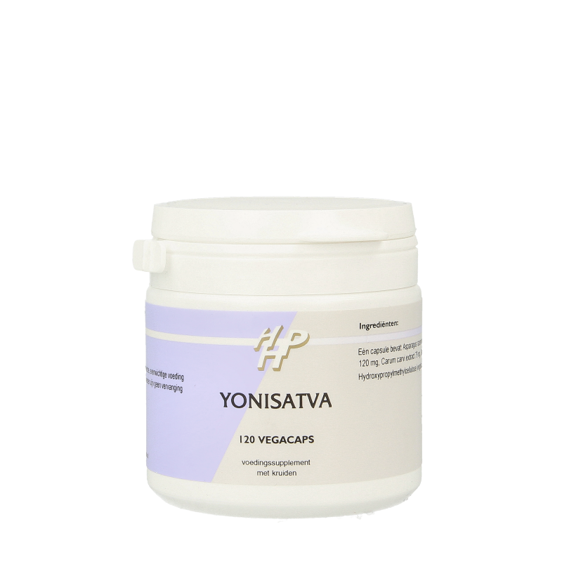 Ayurveda Yonisatva herbal capsules in a bottle, vegetarian supplement from Ayurveda for wellness and herbal health support.
