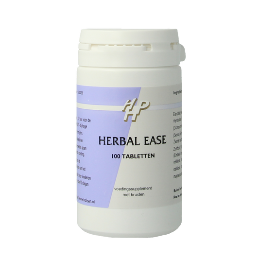 Himalaya Herbal Ease herbal supplement tablets in a blister pack, natural herbal remedy for digestive health and discomfort.