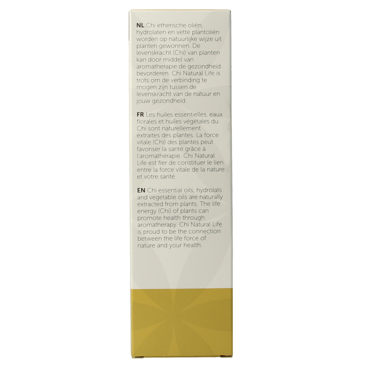 Chi bio abrikozenpit olie 100ml bottle for body care, featuring a clear container with orange-colored oil inside.
