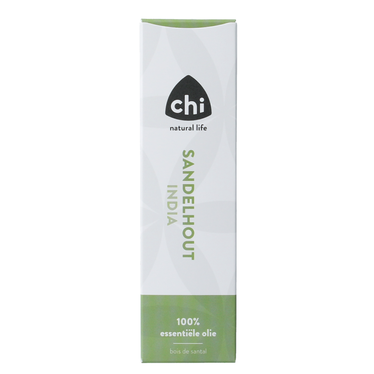 Chi Sandelhout wild essential oil in 2.50 ml bottle, natural aromatic etherische olie with earthy sandalwood scent.