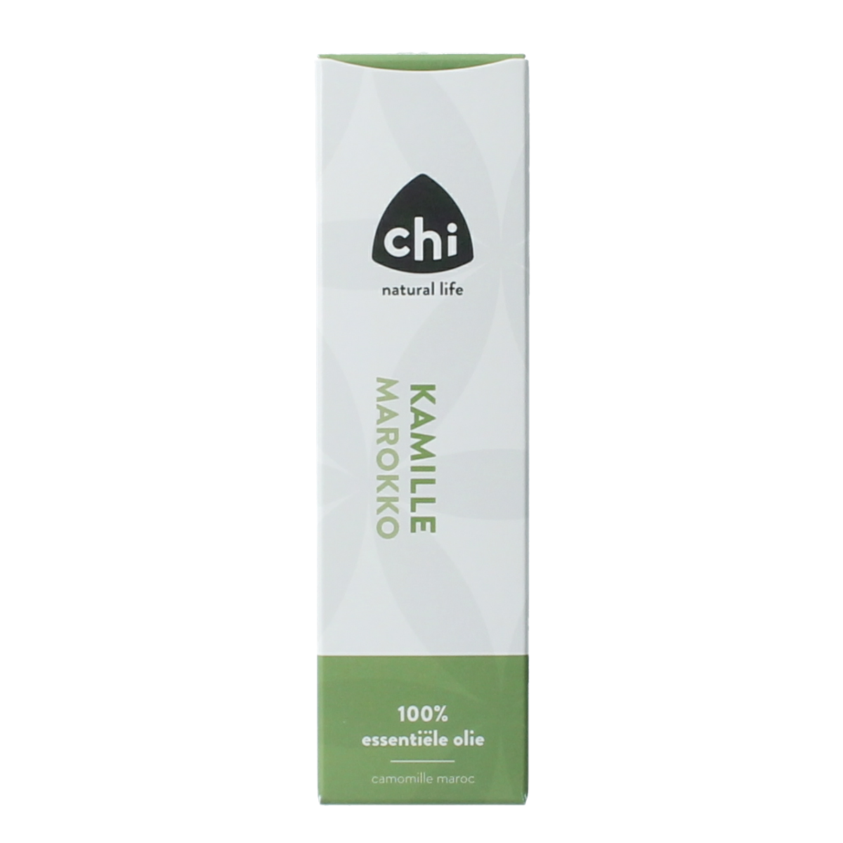 Chi Kamille Marokko wild essential oil in a 2.50ml bottle, featuring natural amber-colored liquid and a black cap.