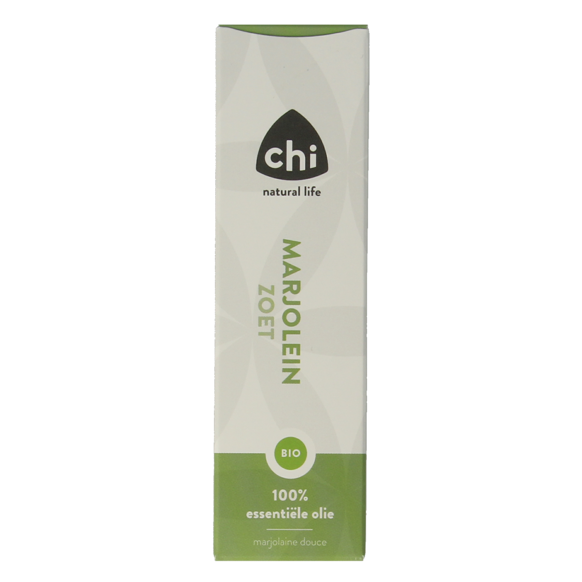 Chi Marjolein organic essential oil in 10ml bottle, featuring a clear label and amber glass container for aromatic use.