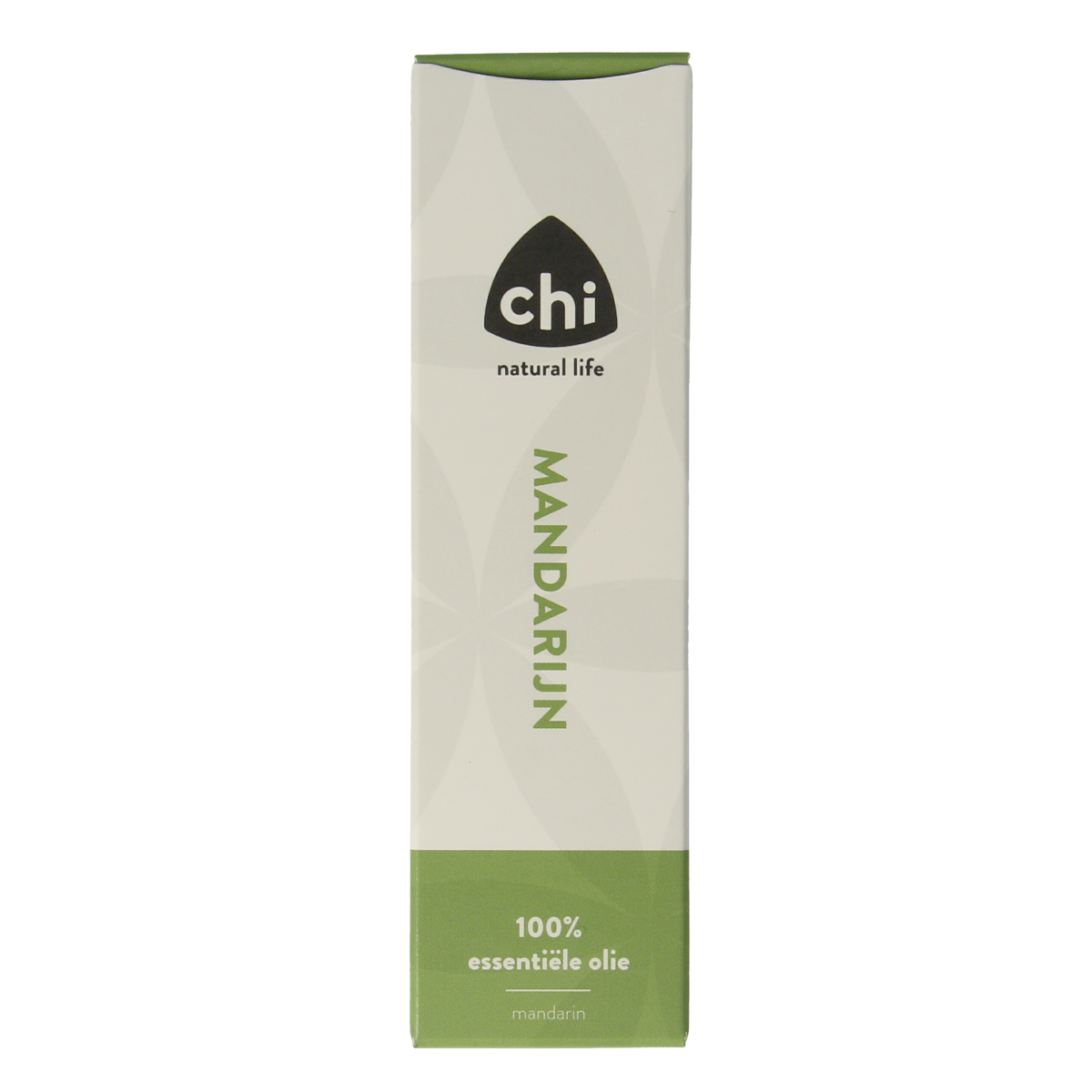 Chi Mandarijn essential oil in a 10ml bottle, featuring a clear label and amber glass container for aromatic use.