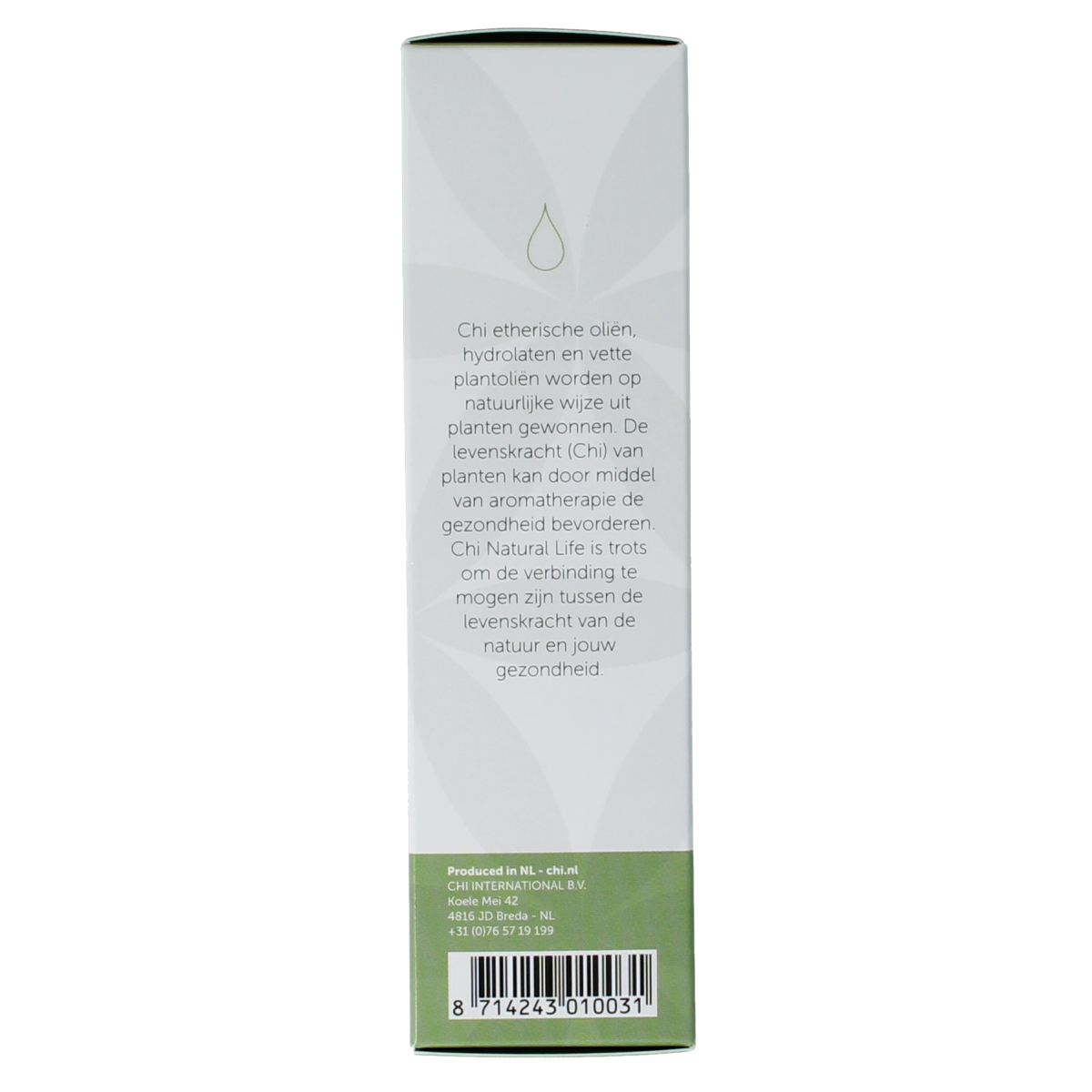 Chi Mirre Wild essential oil bottle, 10ml, natural aromatic oil with a dark amber glass container and white label.