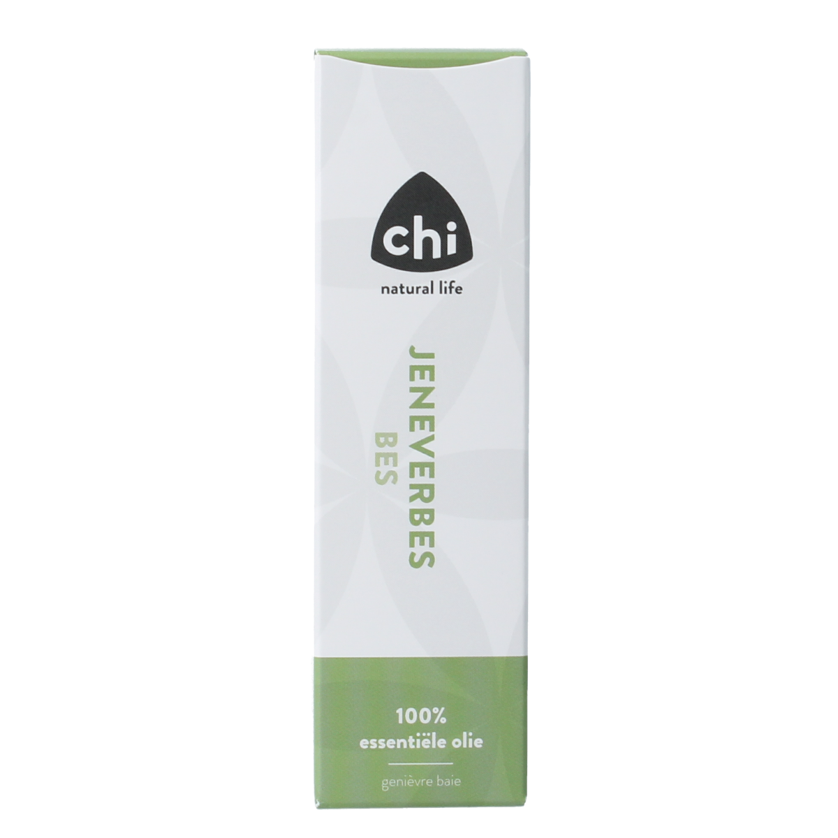 Chi Jeneverbes Wild essential oil in a 10ml bottle, featuring fresh juniper berries for aromatic and therapeutic use.
