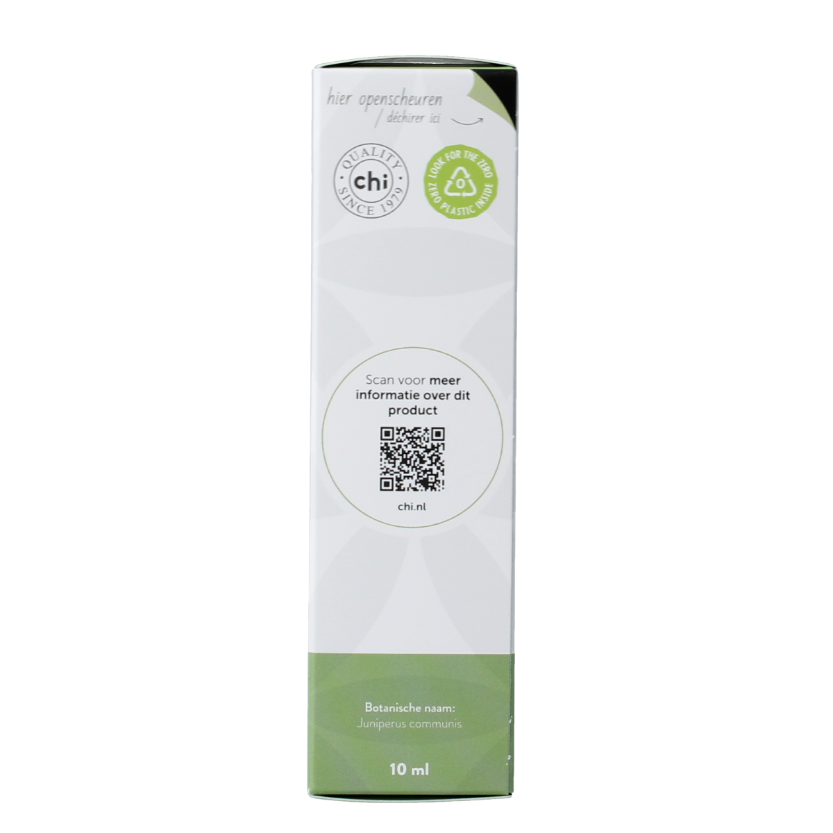 Chi Jeneverbes wild essential oil in 10ml bottle, featuring fresh juniper berries for aromatic and therapeutic use.